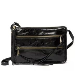 NWT Women’s Hobo International Leather Crossbody Bag Purse, Mission, Black